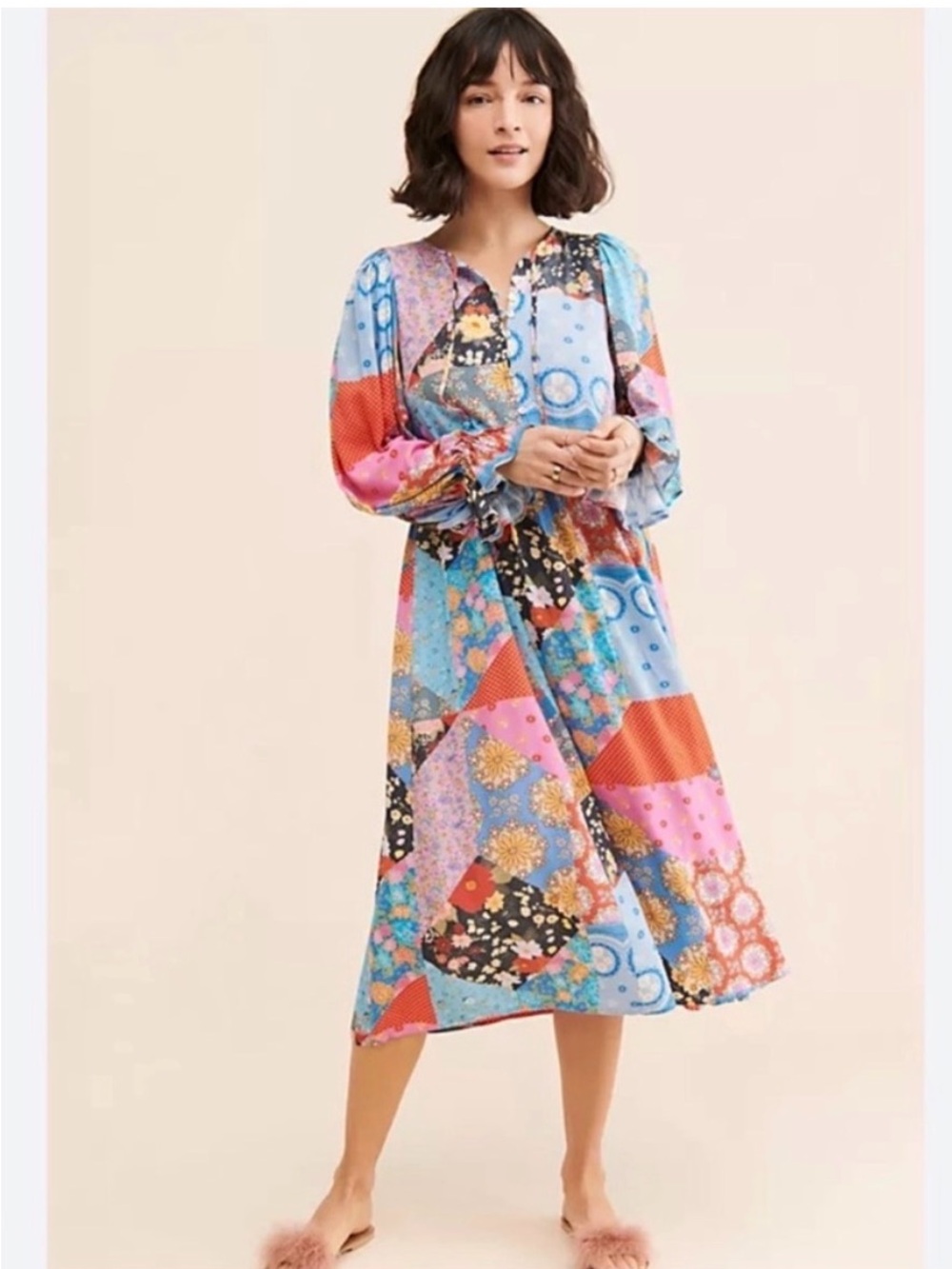 Spell Cha Cha Patchwork Midi dress